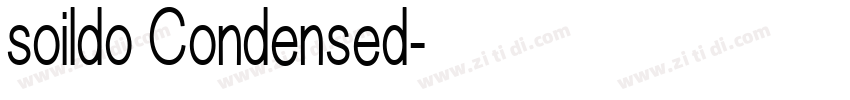 soildo Condensed字体转换